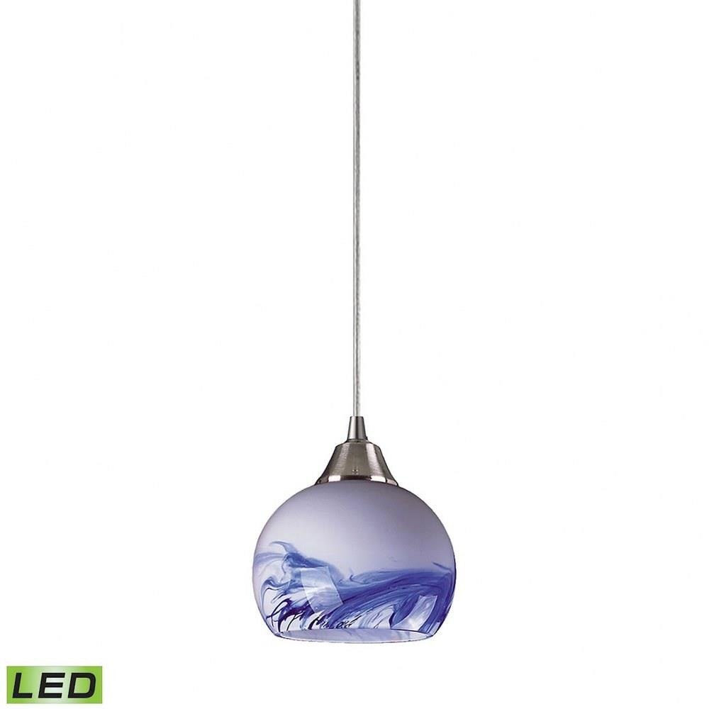 Mela - 9.5W 1 LED Mini Pendant in Transitional Style with Coastal/Beach and Eclectic inspirations - 6 Inches tall and 6 inches wide - 101-1MT-LED