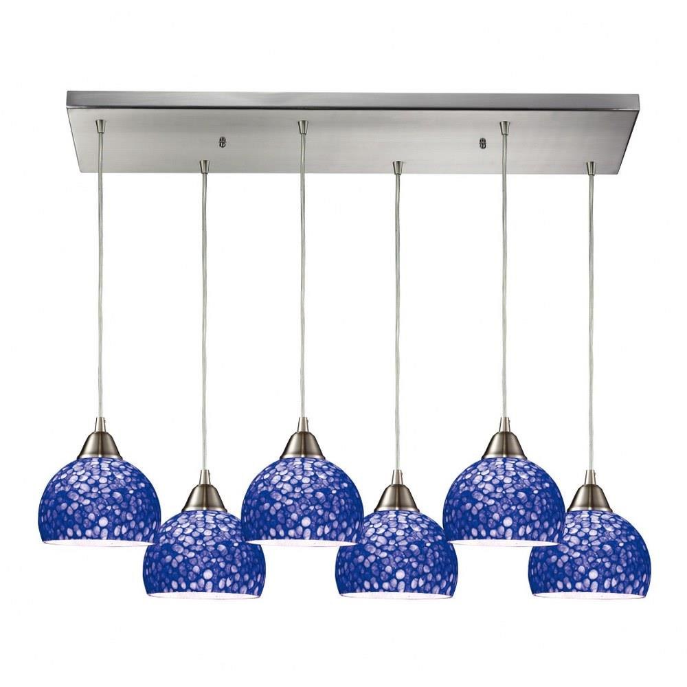 Cira Light Large Rectangular Pendant by ELK Home - 10143/6rc-pb