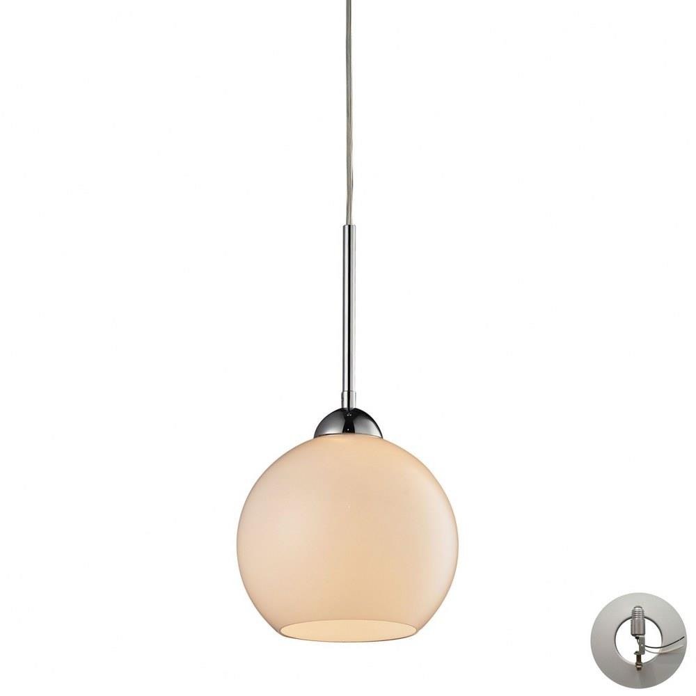 Cassandra 9.5 Watt 1 LED Light Small Pendant by ELK Home - 10240/1WH-LA