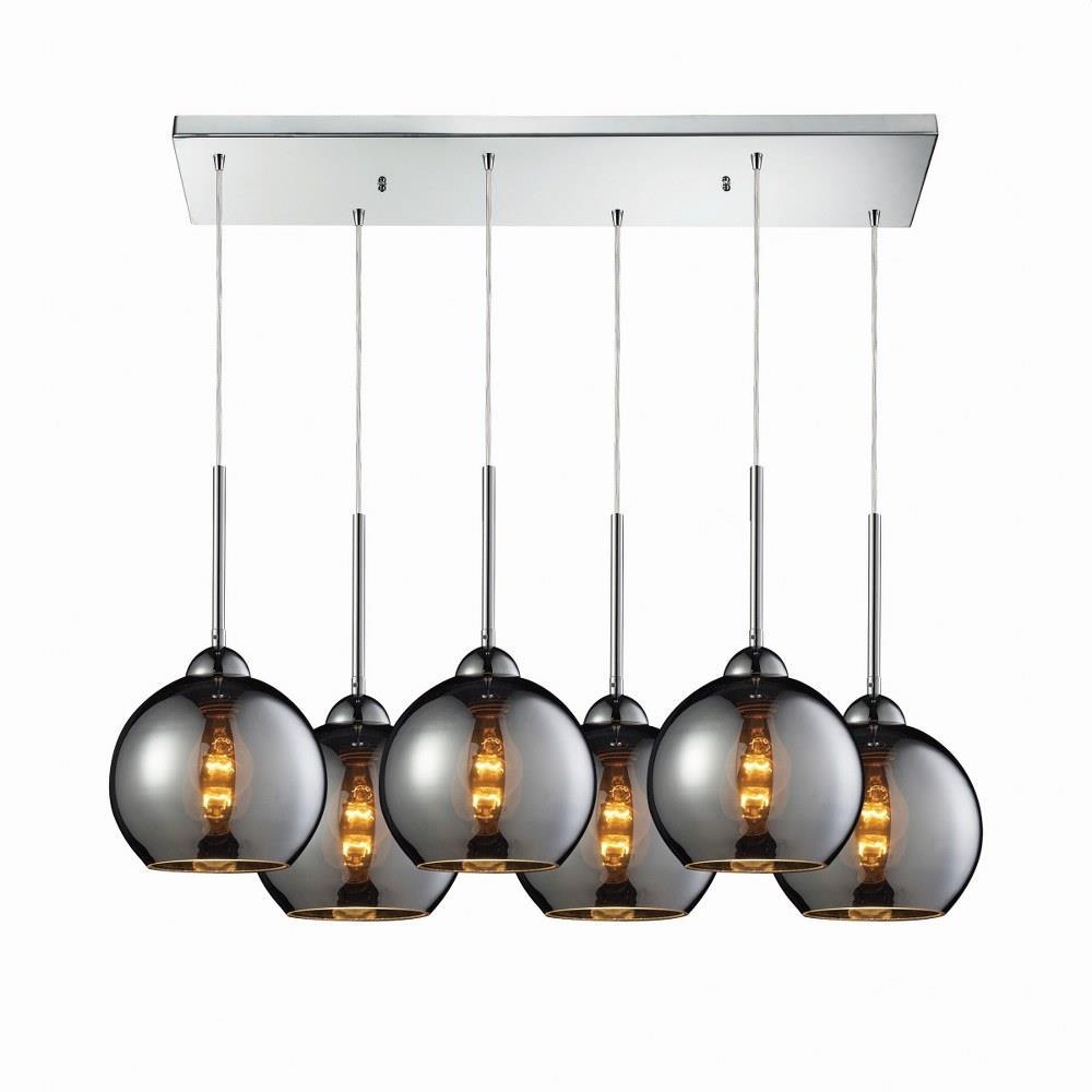 Cassandra Six Light Large Rectangular Pendant by ELK Home - 10240/6RC-CHR