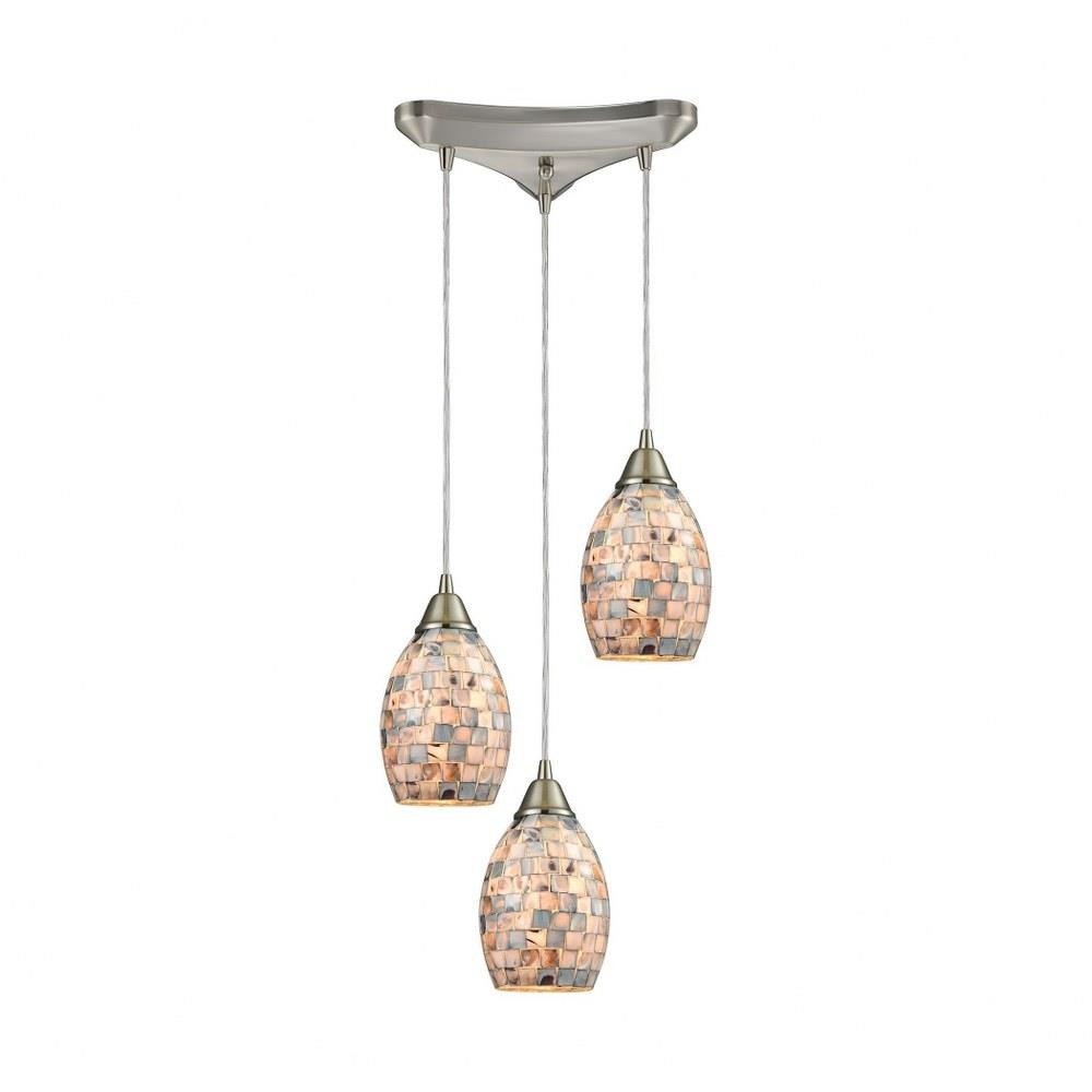 Capri 3 Light Triangular Pendant 9 x 11 inches by ELK Home - 1044/3