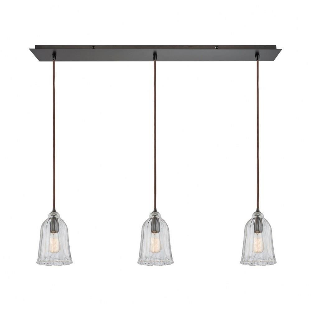 Hand Formed Glass 3 Light Oversized Pendant by ELK Home - 10671/3LP