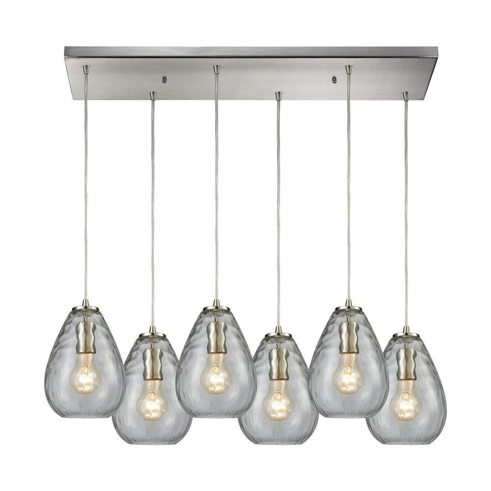 Lagoon 6 Light Large Rectangular Pendant by ELK Home - 10780
