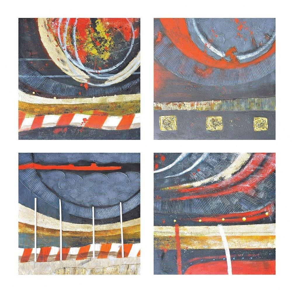 Ariel Study II 20 Inch Wall Art (Set of 4) by Elk Home - 146-021/S4