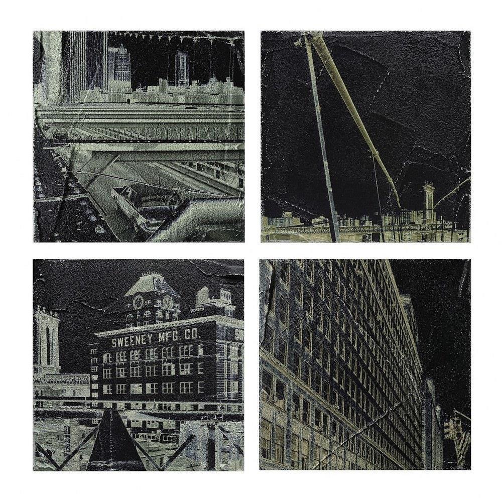 City 20 Inch Wall Art (Set of 4) by Elk Home - 146-024/S4