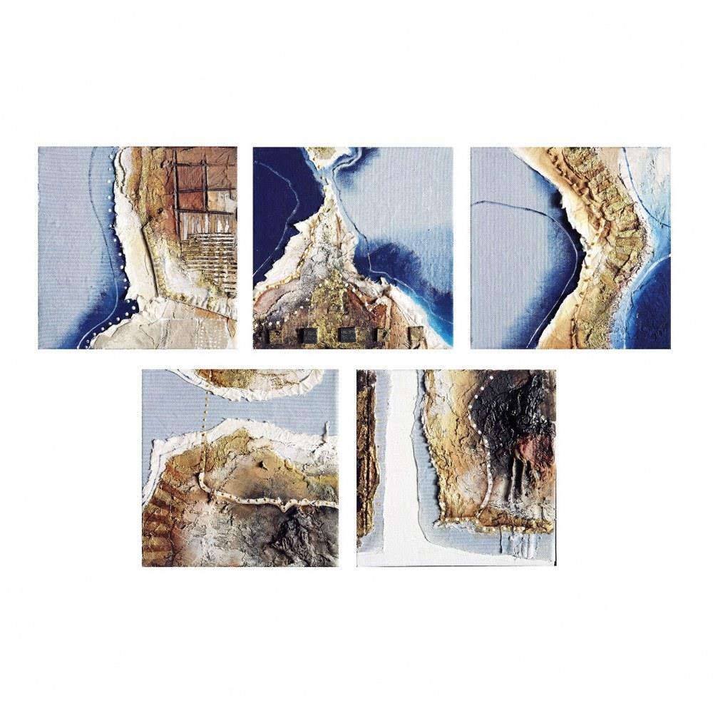 Ariel Study I 20 Inch Wall Art (Set of 5) by Elk Home - 146-020/S5