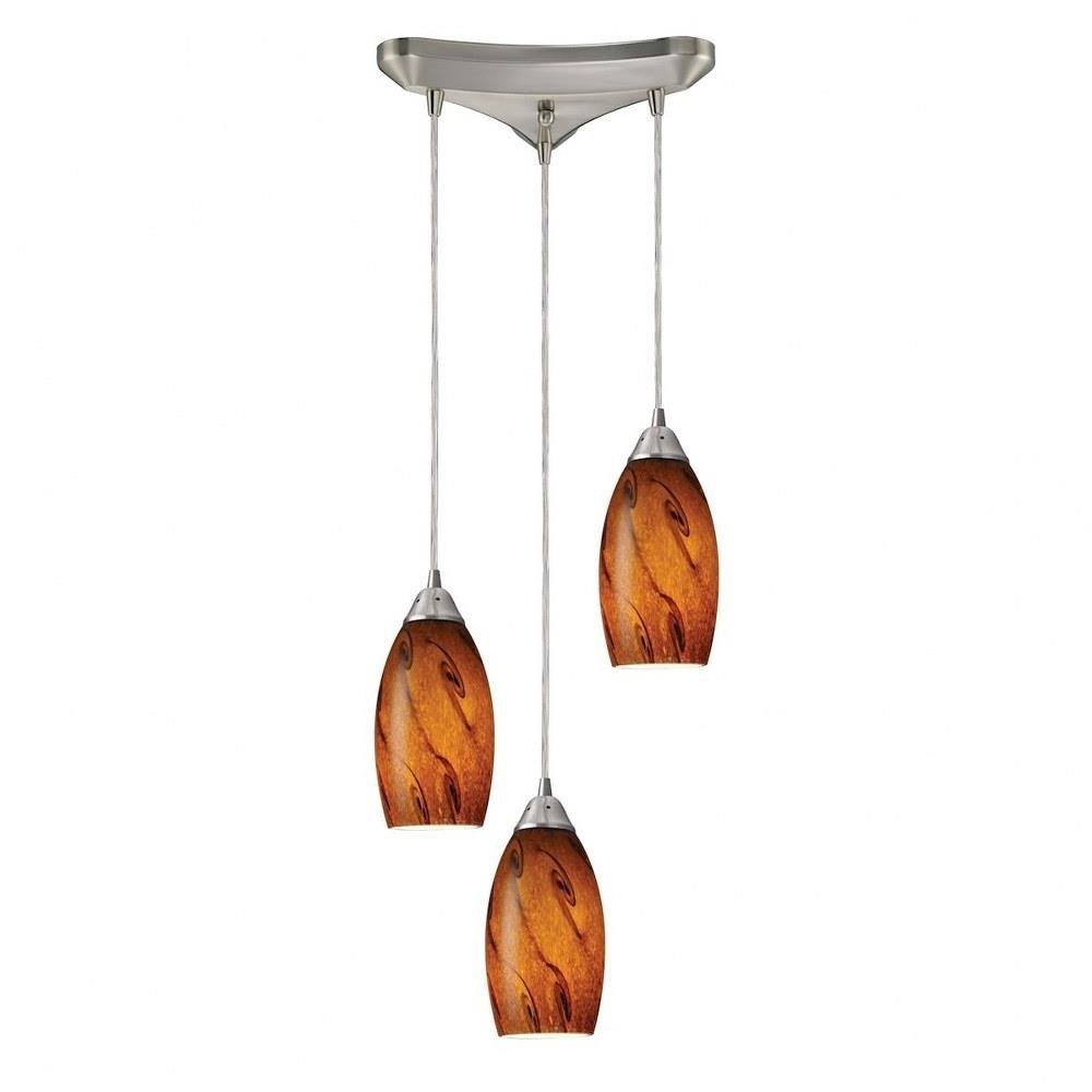 Galaxy Three Light Triangular Pendant 9 x 5 inches by ELK Home - 20001/3