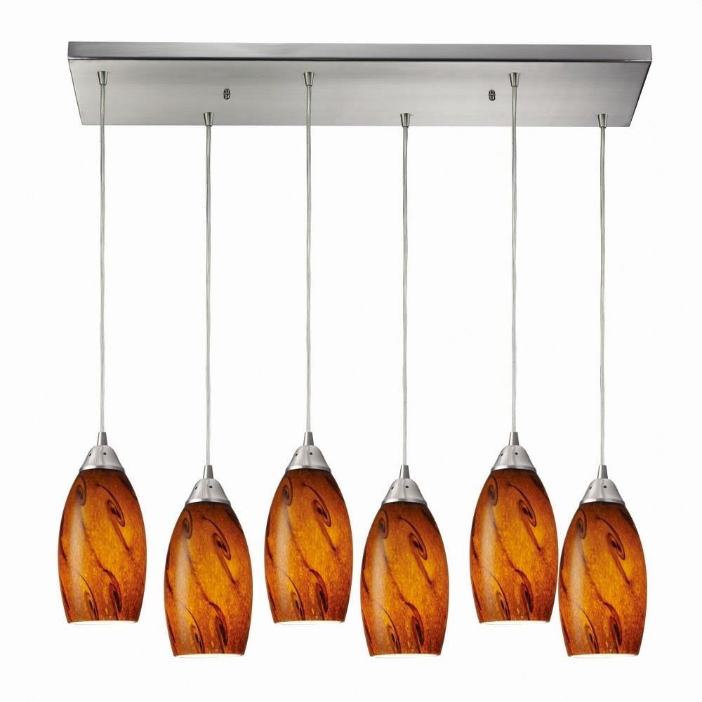 Galaxy 6 Light Large Pendant by ELK Home - 20001/6RC-BG