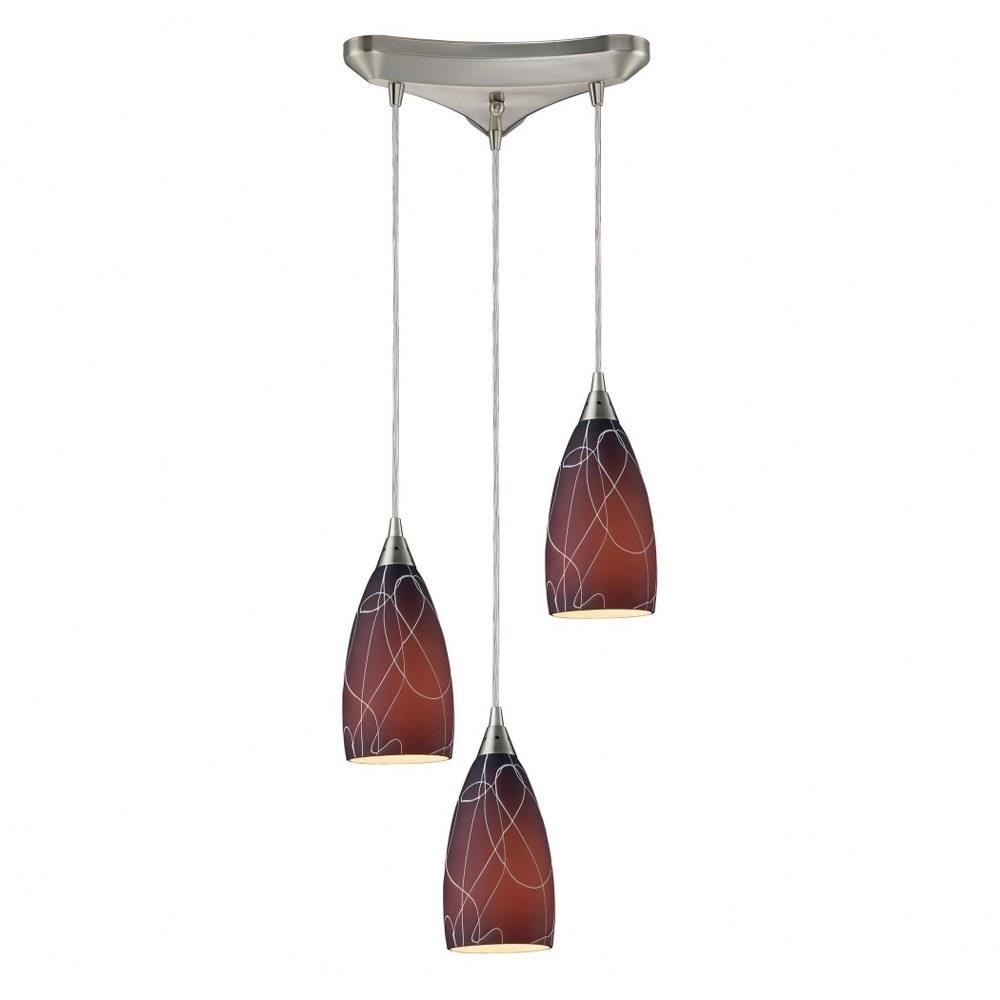 Abstractions 3 Light Pendant by ELK Home - 20002/3BA