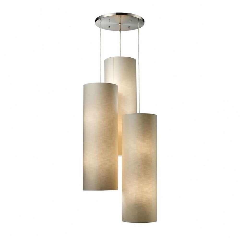 Fabric Cylinders 12 Light Large Pendant by ELK Home - 20160/12R
