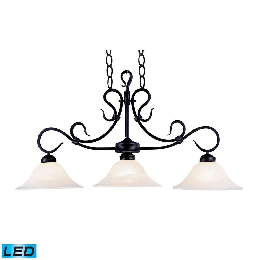 Buckingham 3 Light Oversized Island Pendant by ELK Home - 247-BK-LED