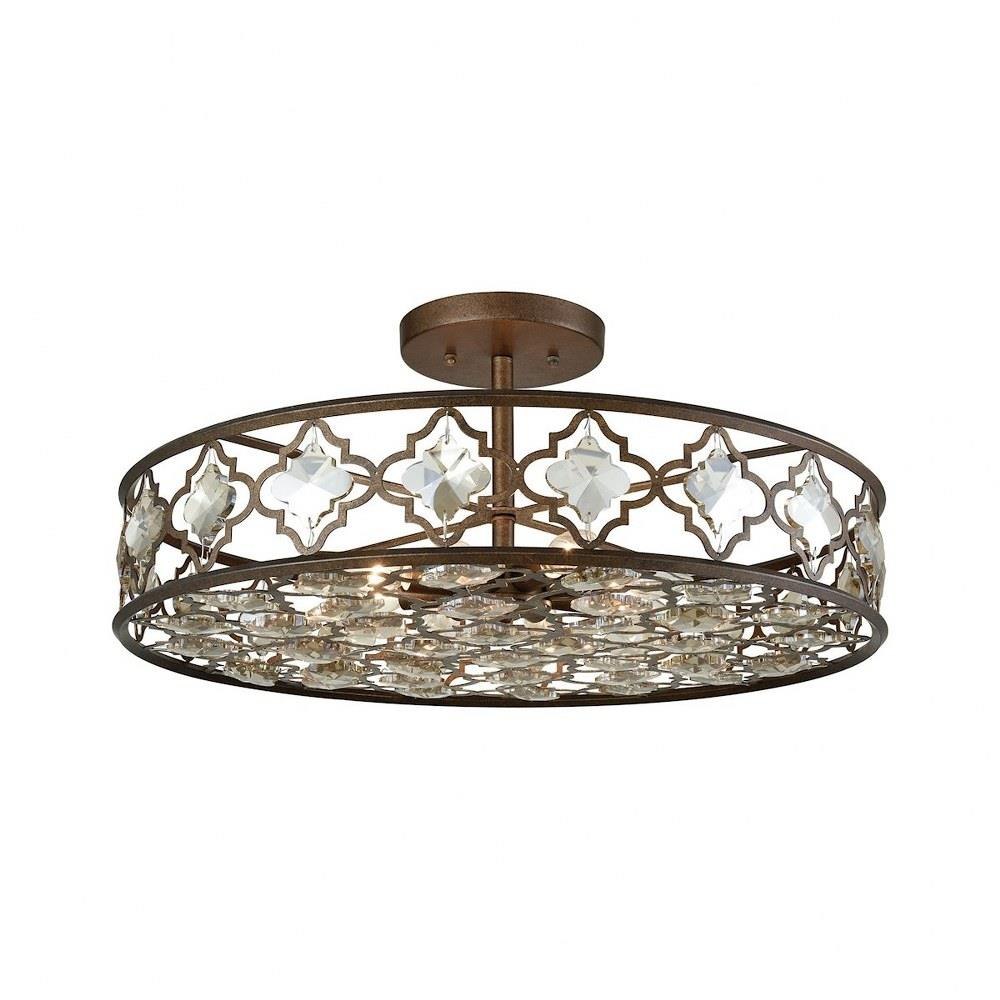Armand 8 Light 25 Inch Wide Semi Flush Mount by ELK Home - 3209
