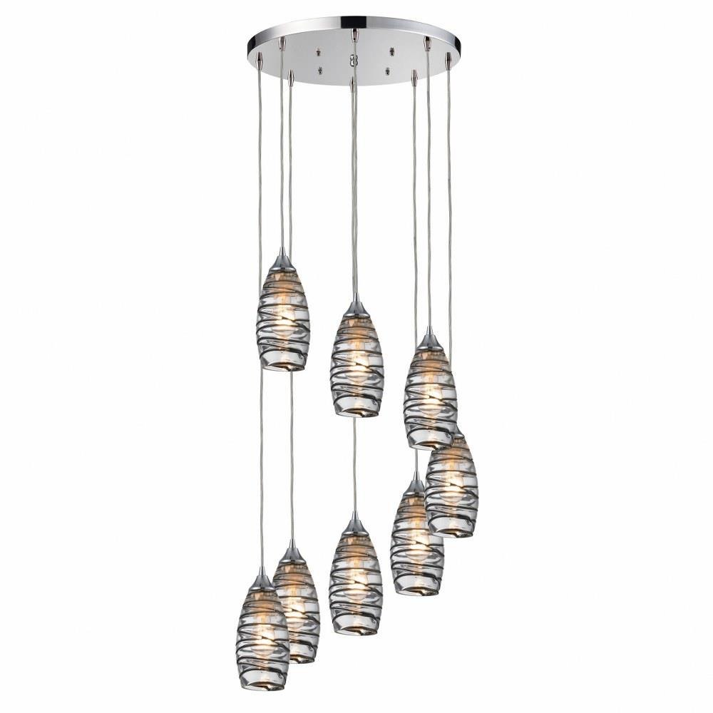 Twister 8 Light Large Pendant by ELK Home - 31338/8R-VINW
