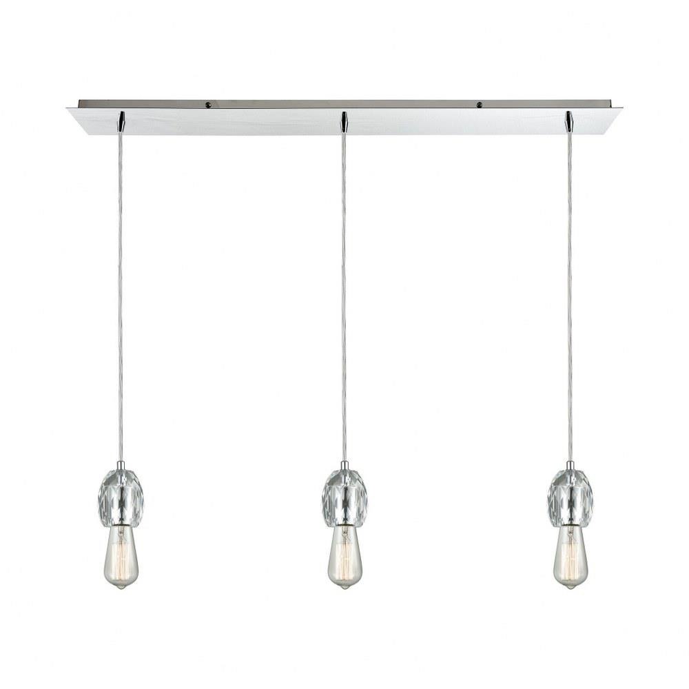 Socketholder 3 Light Oversized Linear Pendant by ELK Home - 33220/3LP