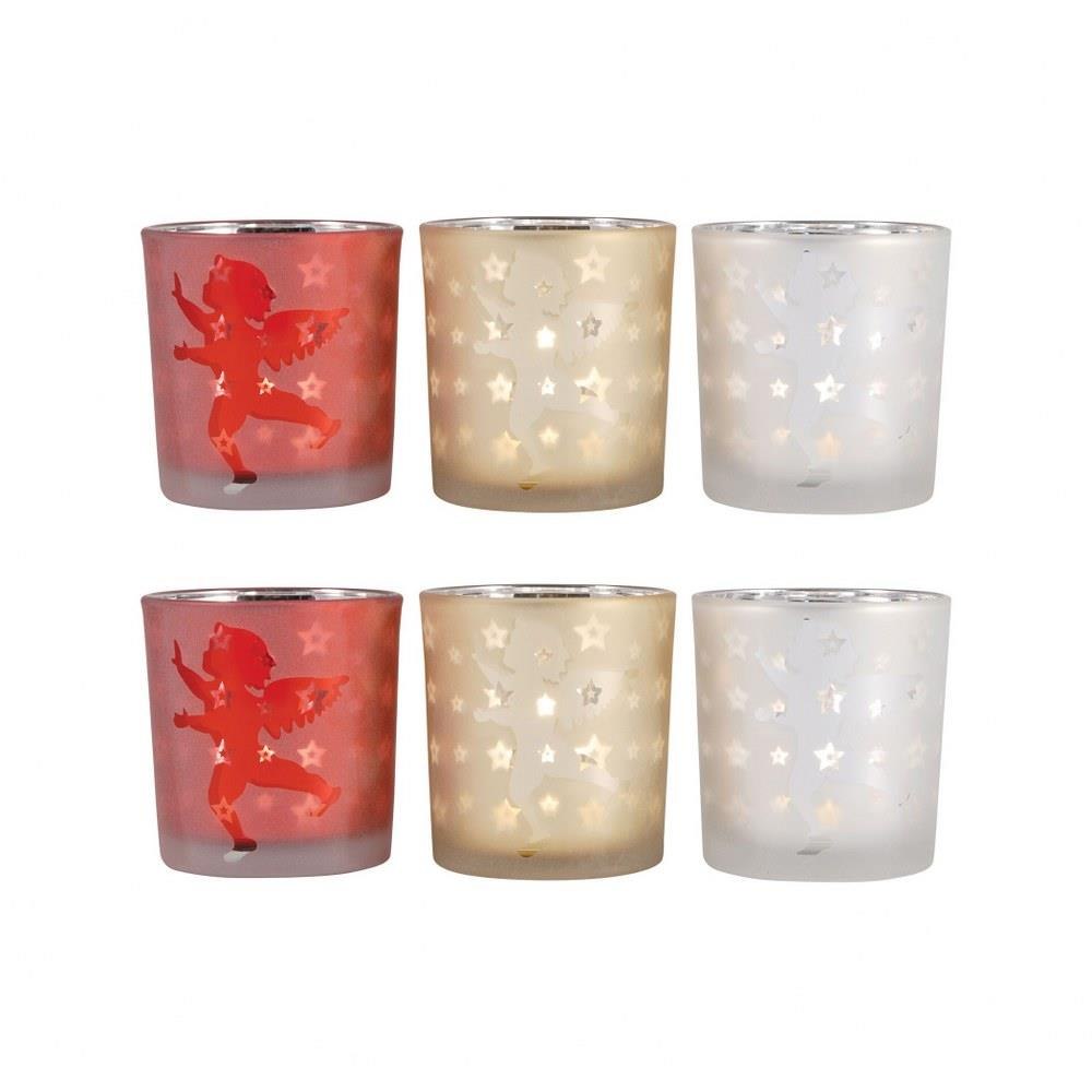 Cherubs 5 Inch Votive (Set of 3) In Traditional by Elk Home - 394331/S2