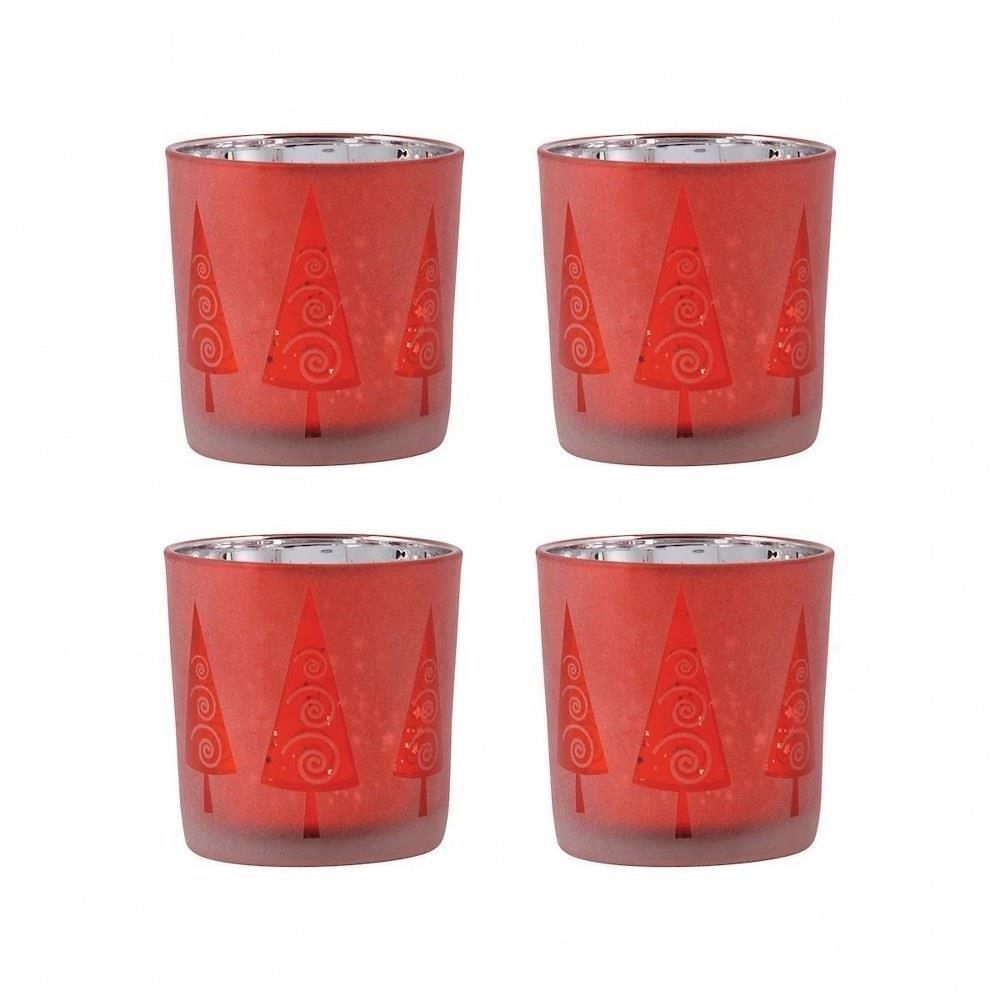 Modern Trees 3 Inch Votive (Set of 4) by Elk Home - 394560/S4