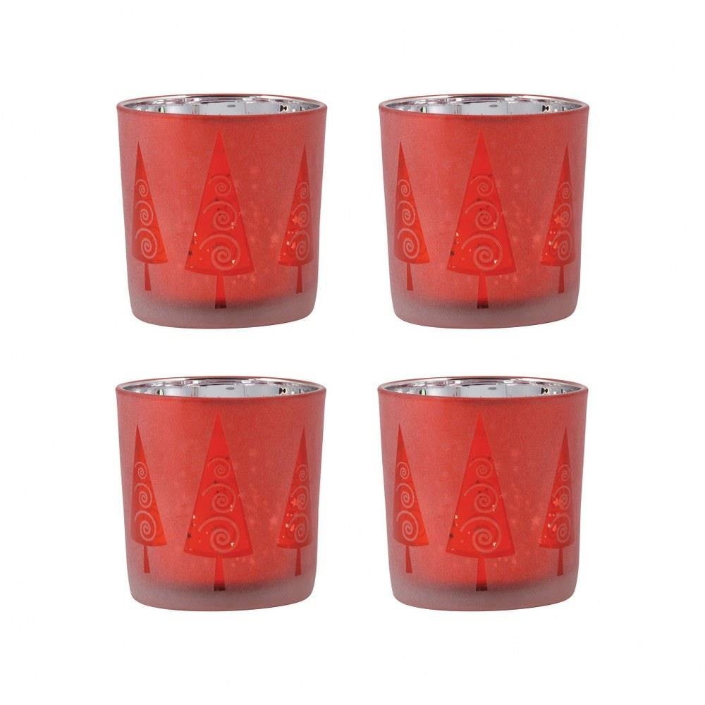 Modern Trees 3 Inch Votive (Set of 4) by Elk Home - 394560/S4