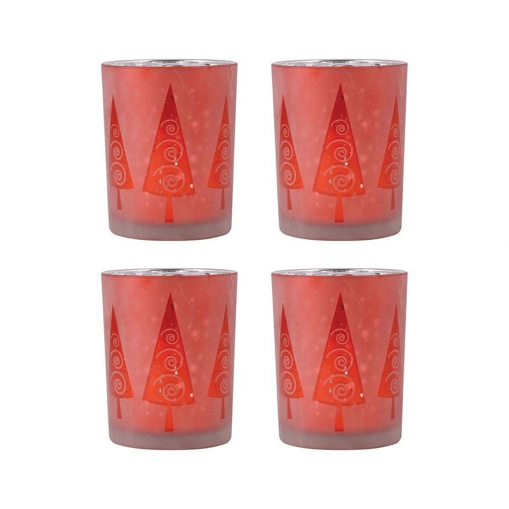 Modern Trees 5 Inch Pillar Holder (Set of 4) by Elk Home - 394577/S4