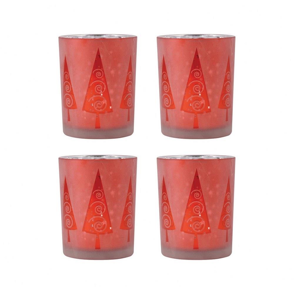 Modern Trees 5 Inch Pillar Holder (Set of 4) by Elk Home - 394577/S4