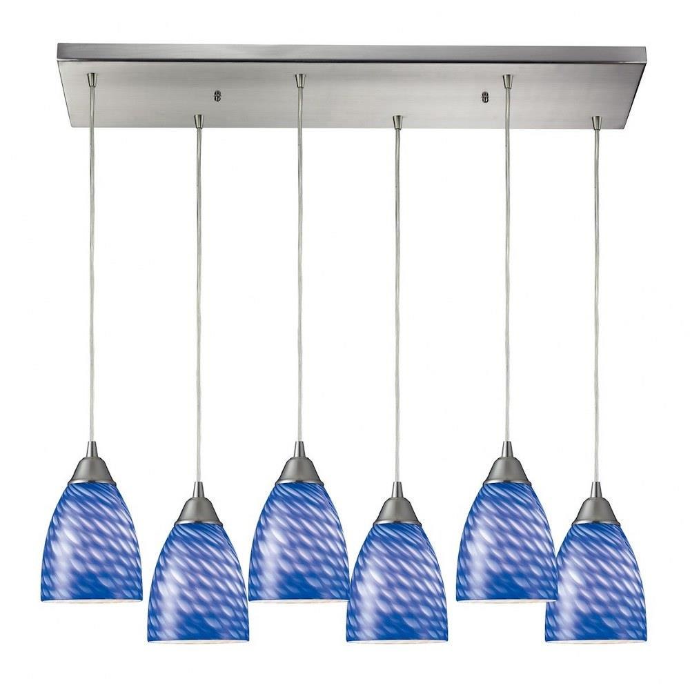 Arco Baleno 6 Light Large Rectangular Pendant by ELK Home - 416-6RC