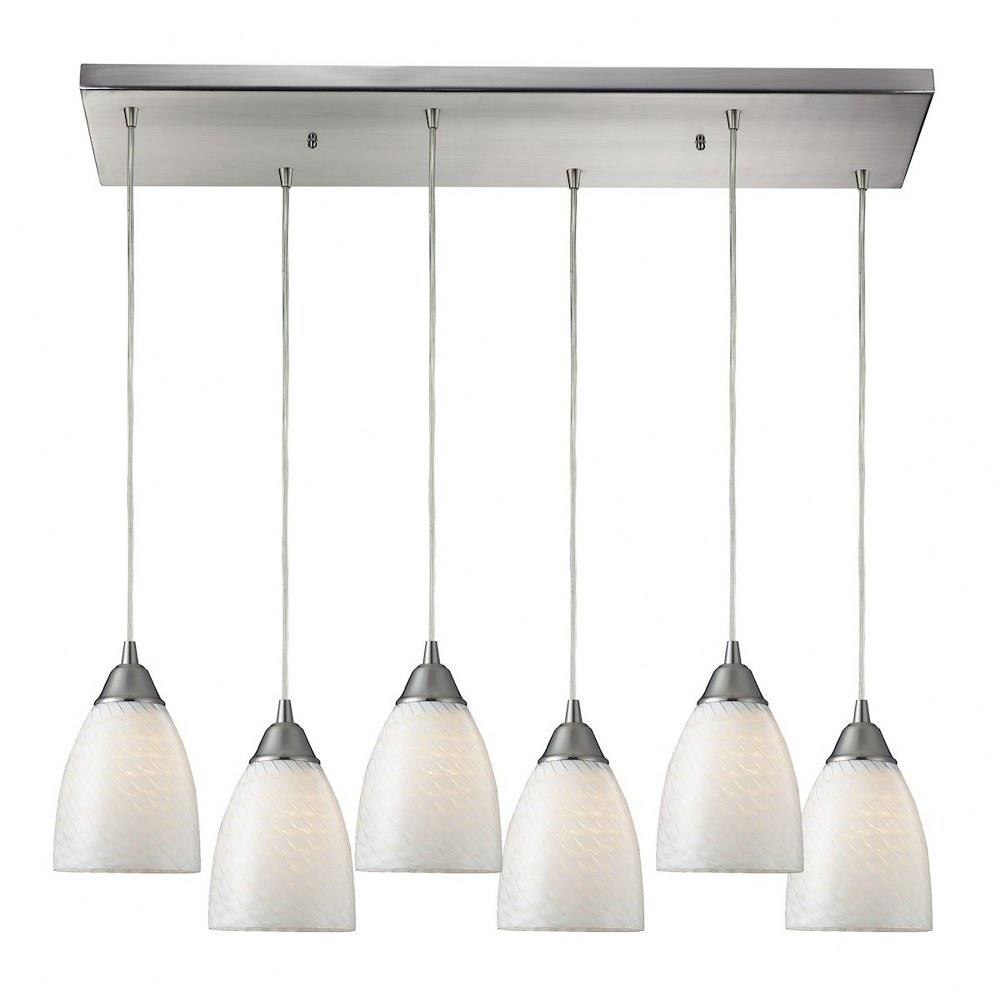 Arco Baleno Six Light Large Rectangular Pendant by ELK Home - 416-6rc-ws