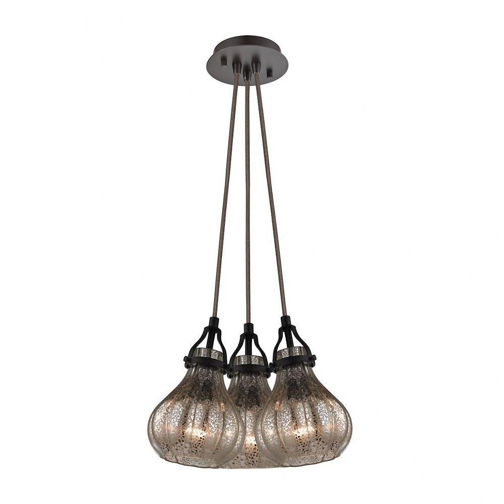 Danica 3 Light Medium Pendant by ELK Home - 46024/3SR