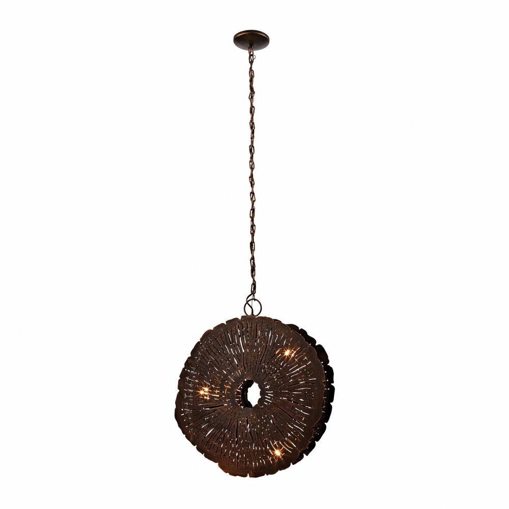Organic Metal 3 Light Chandelier 4 x 19 Inches Wide by ELK Home - 468-051