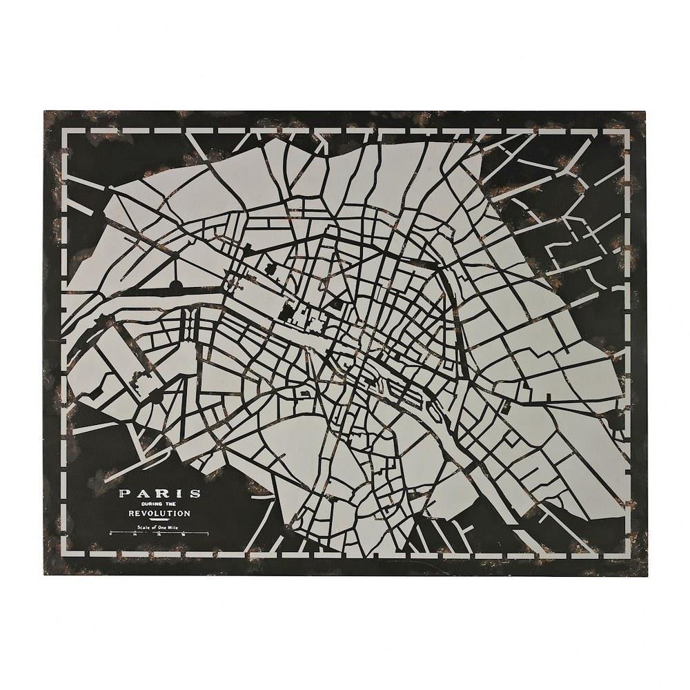 City Map of Paris Circa 1790 43 Inch Wall Art by Elk Home - 51-10117