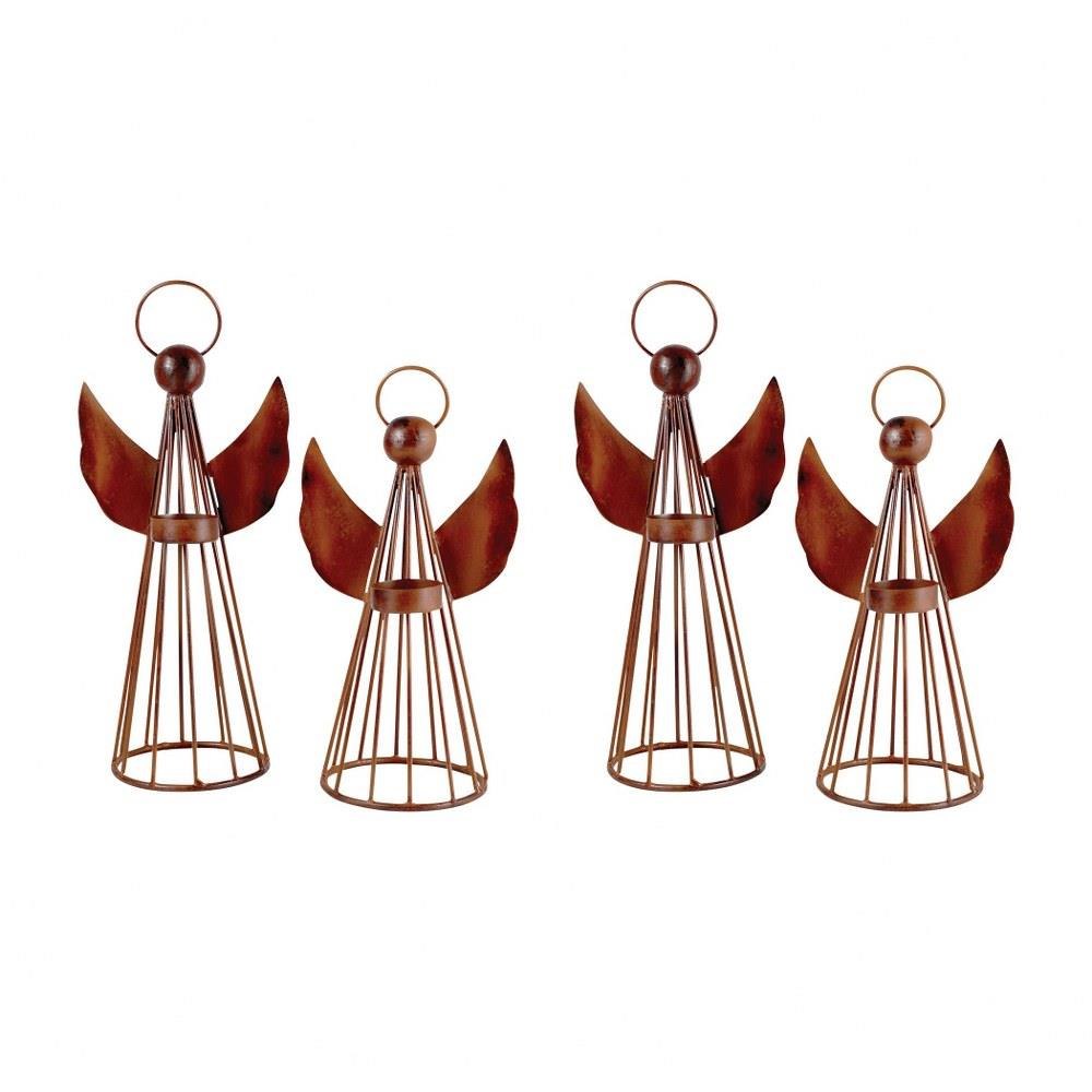 Holiday Angel 5 Inch Candle Holder (Set of 2) by Elk Home - 519147/S2