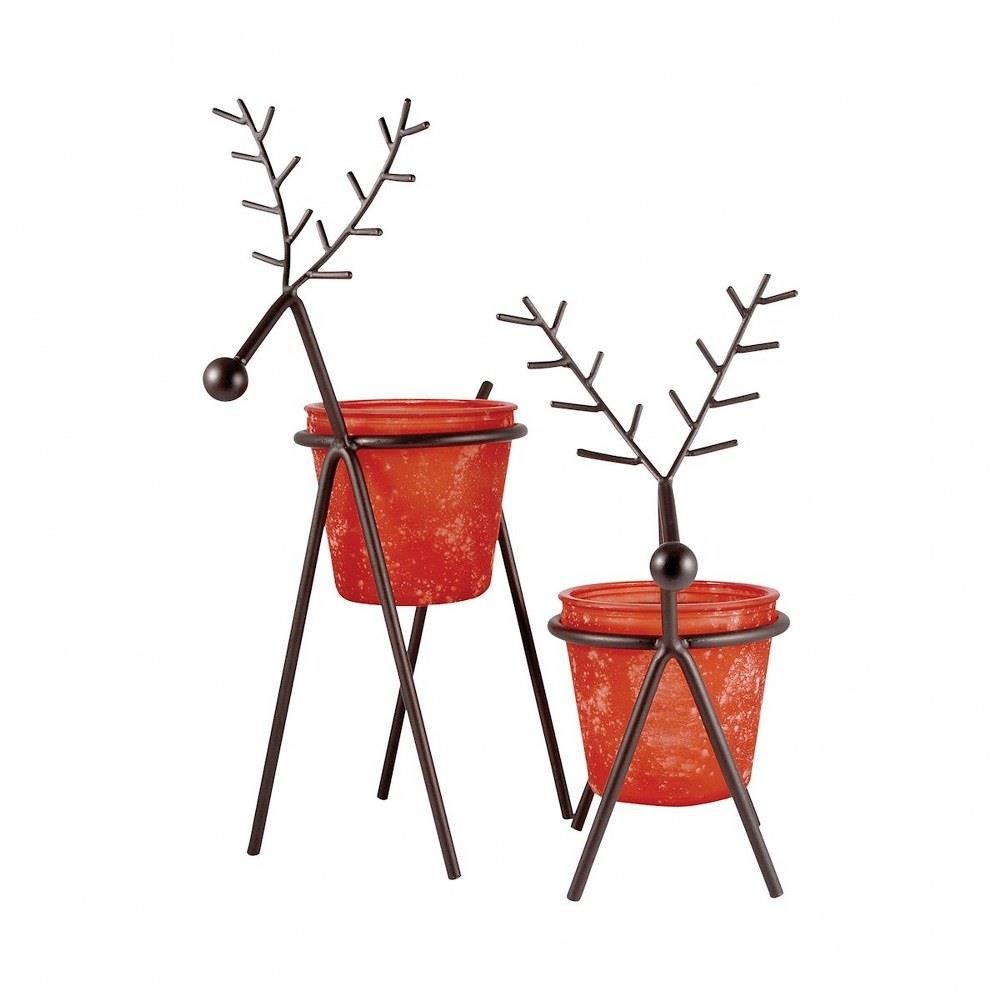 18 Inch Large Reindeer Lighting (Set of 2) by Elk Home - 519192