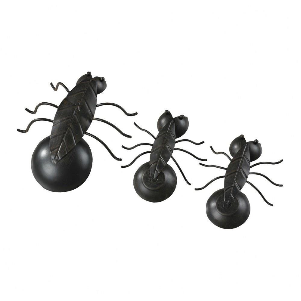 Ants 5 Inch Ornamental Accessory (Set of 3) by Elk Home - 51-10081/S3