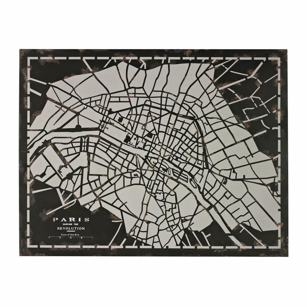 City Map of Paris Circa 1790 43 Inch Wall Art by Elk Home - 51-10117