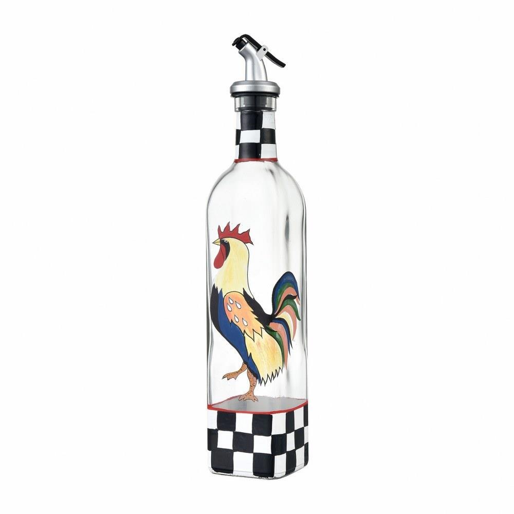 Rooster 11.75 Inch Oil and Vinegar Bottle by Elk Home - 520303