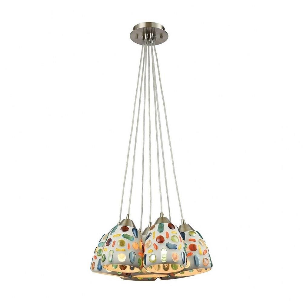 Gemstone 7 Light Large Pendant by ELK Home - 542-7SR