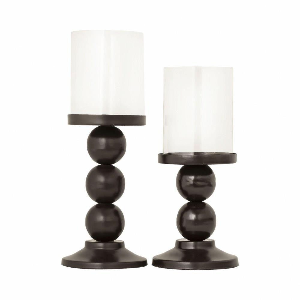 Meridian 13.25 Inch Pillar Holder (Set of 2) In Rustic Style by Elk Home - 573897