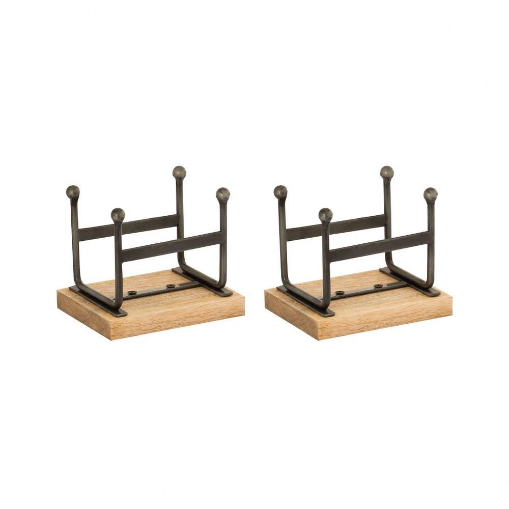 Farmstead 5 Inch Napkin Holder (Set of 2) by Elk Home - 615481/S2