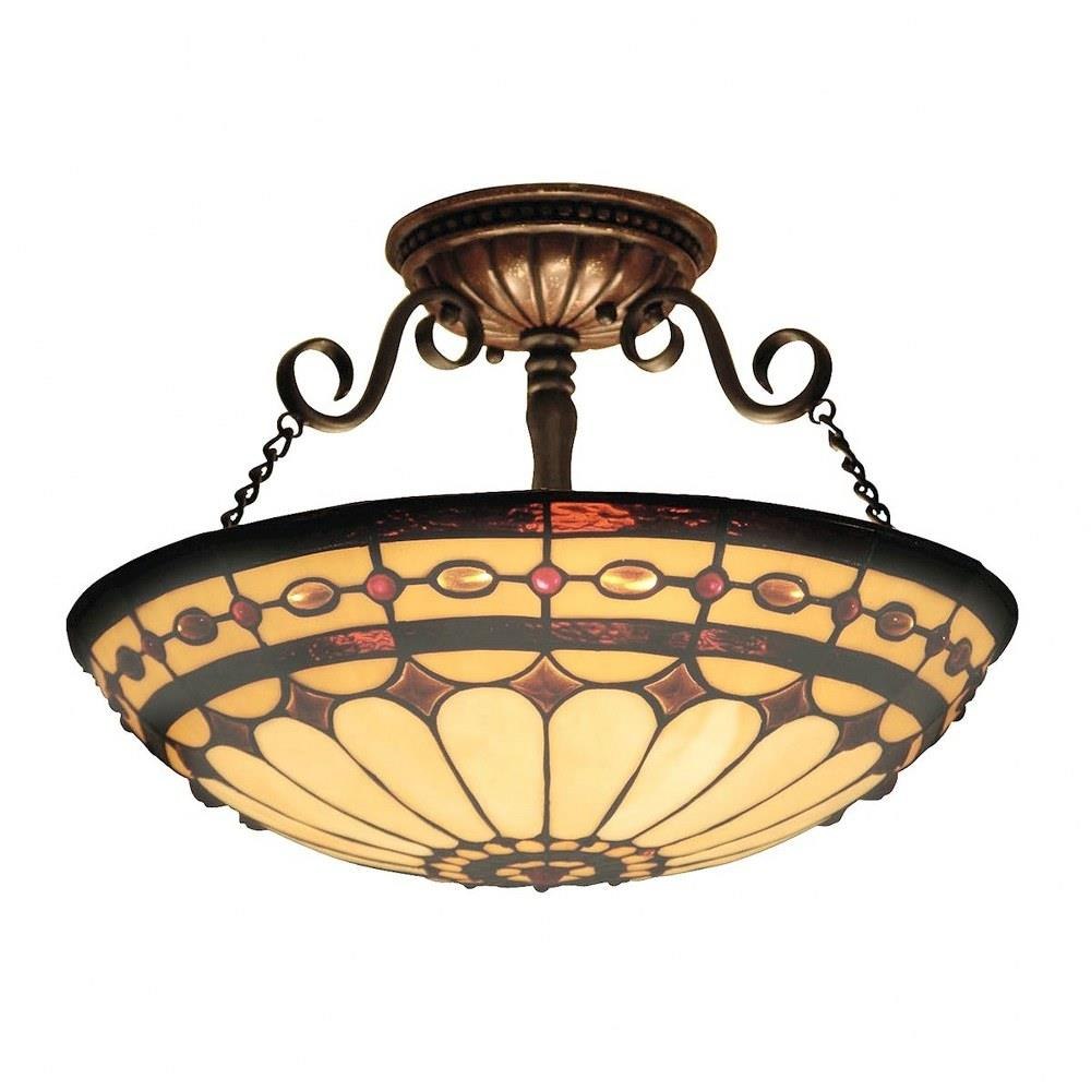 Diamond Ring 3 Light 16 Inch Wide Semi Flush Mount by ELK Home - 641-BC