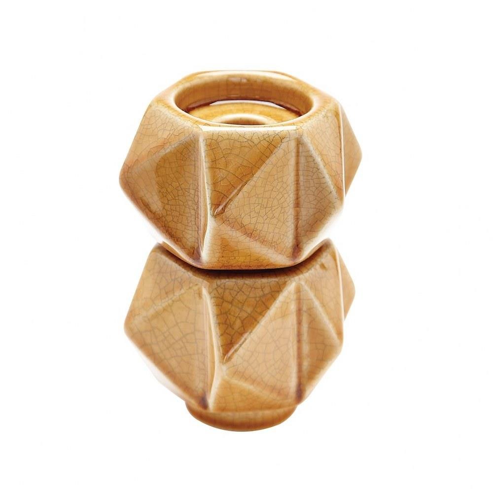 Ceramic Star 4.5 Inch Small Candle Holder (Set of 2) by Elk Home - 857132/S2