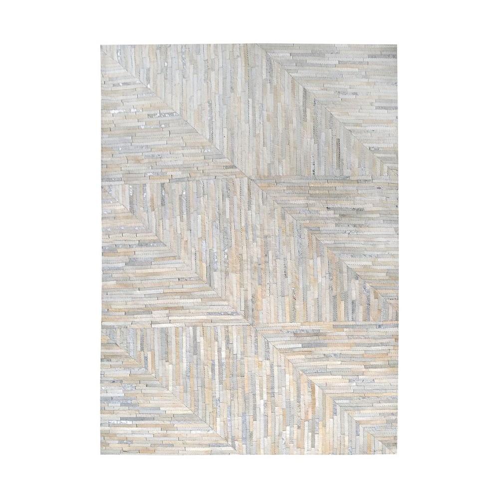 Karim 1 Inch Hand Stitched Leather Patchwork Rug by Elk Home - 8905-364