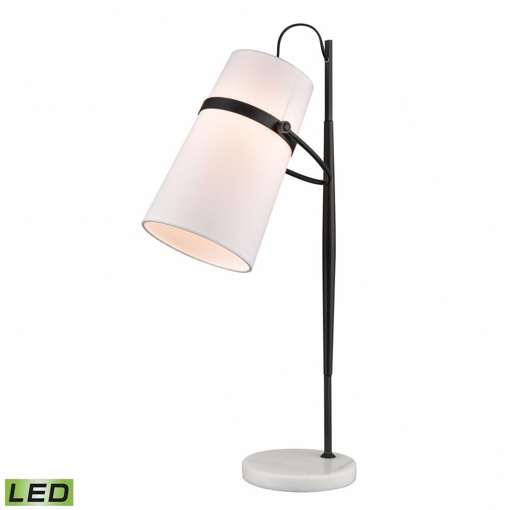 Banded Shade 9W 1 LED Desk Lamp In Glam Style 28 x 16 Inches by ELK Home - D4191-LED