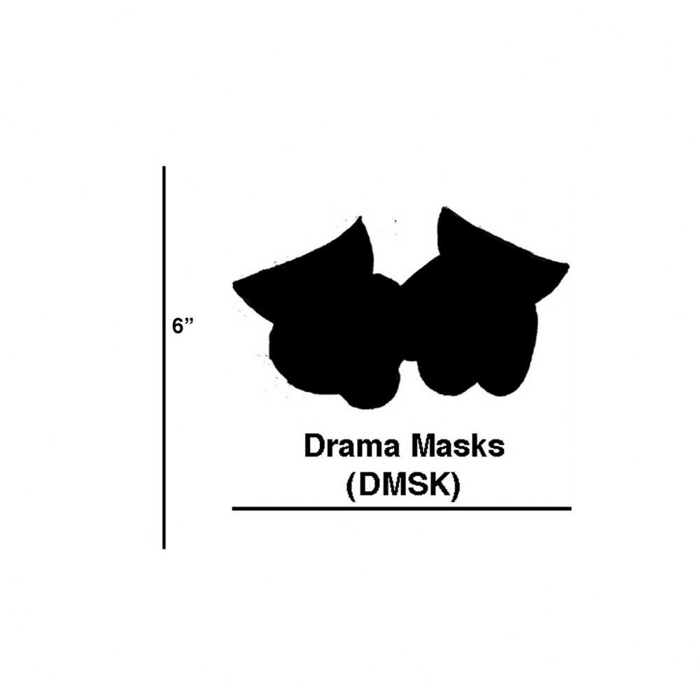 Drama Masks 5.5 Inch Cookie Cutters (Set of 6) by Elk Home - DMSK/S6