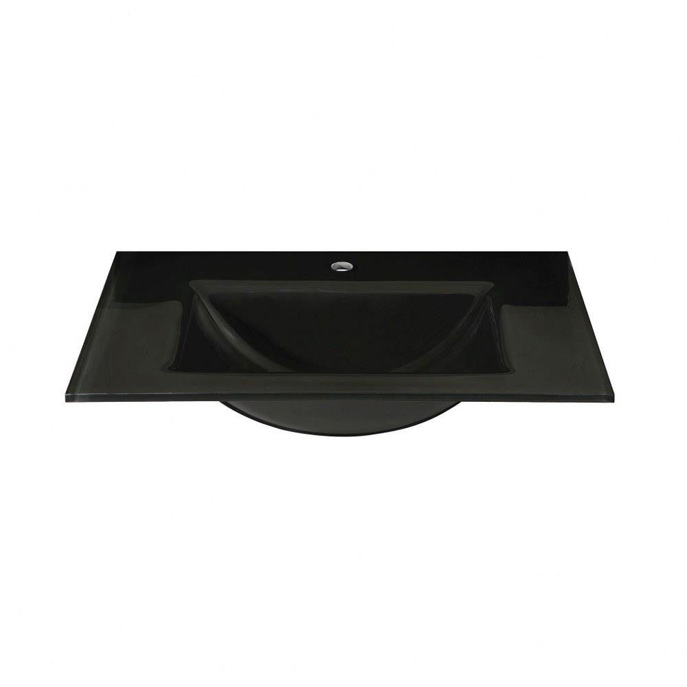24 Inch Glass Vanity Top with Rectangular Bowl by Elk Home - GST61MBK