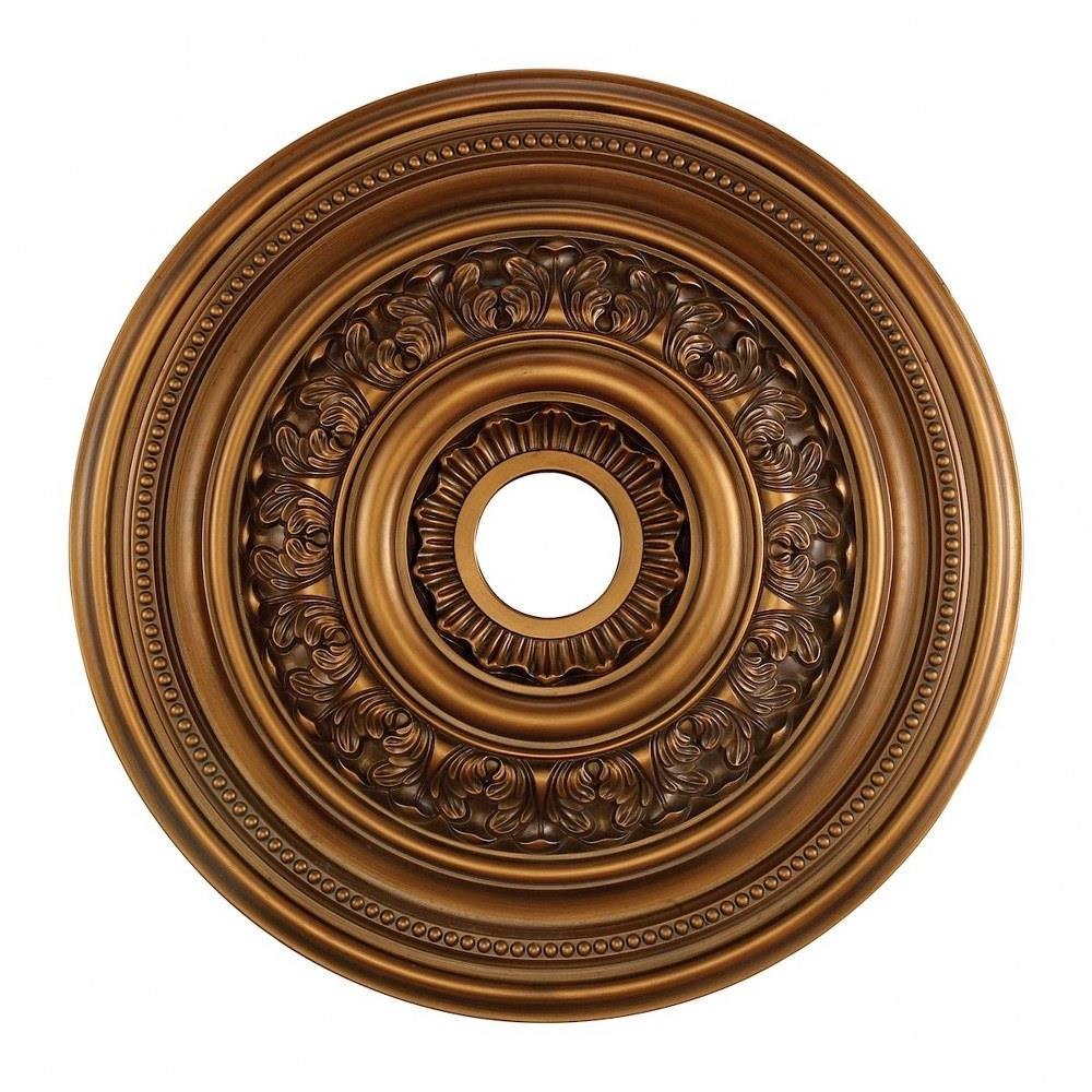 English Study Medallion 1 Inch Tall and 24 Inch Wide M1012AB by ELK Home - M1012AB