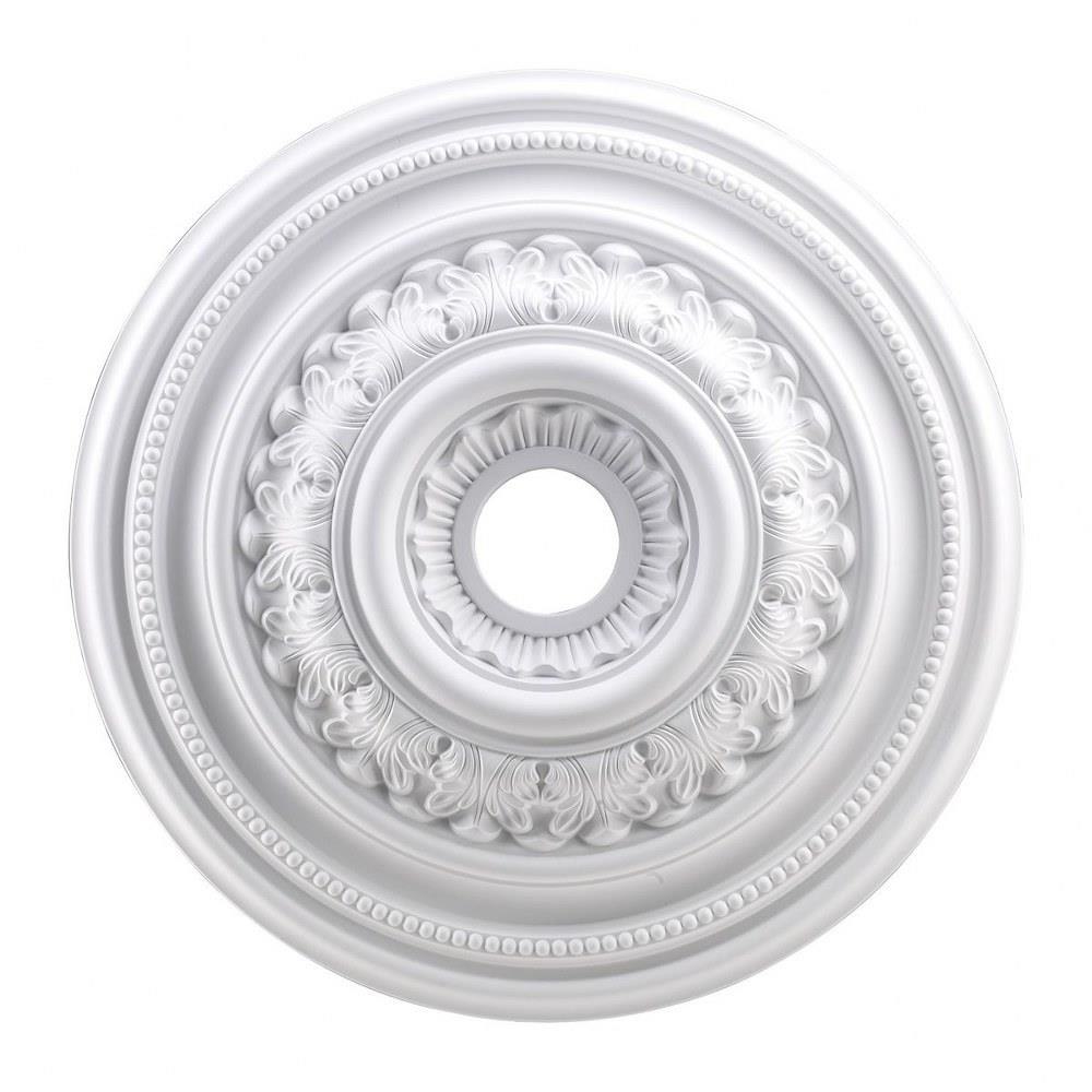 English Study Medallion 1 Inch Tall and 24 Inch Wide M1012WH by ELK Home - M1012WH