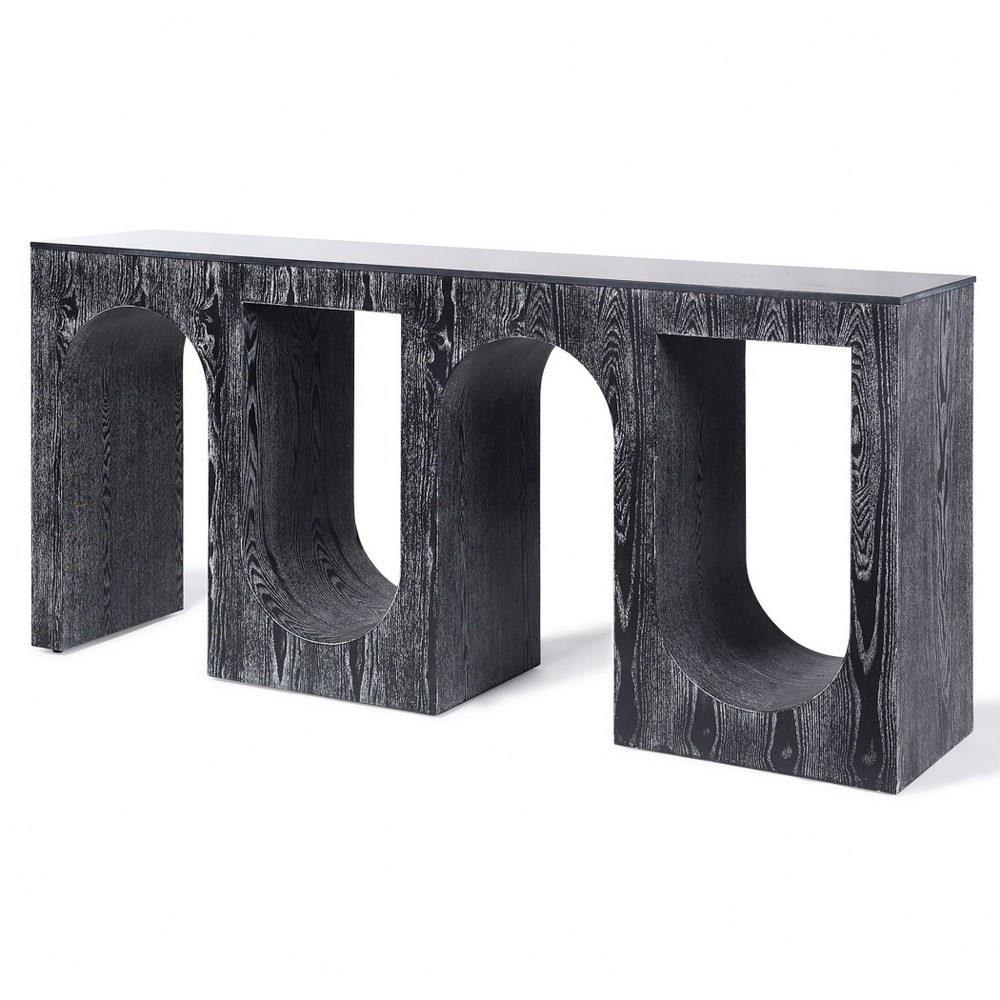 Ulysses Console 31.9 Inch Tall and 66.9 Inch Wide by Harp and Finial - HFF26432DS