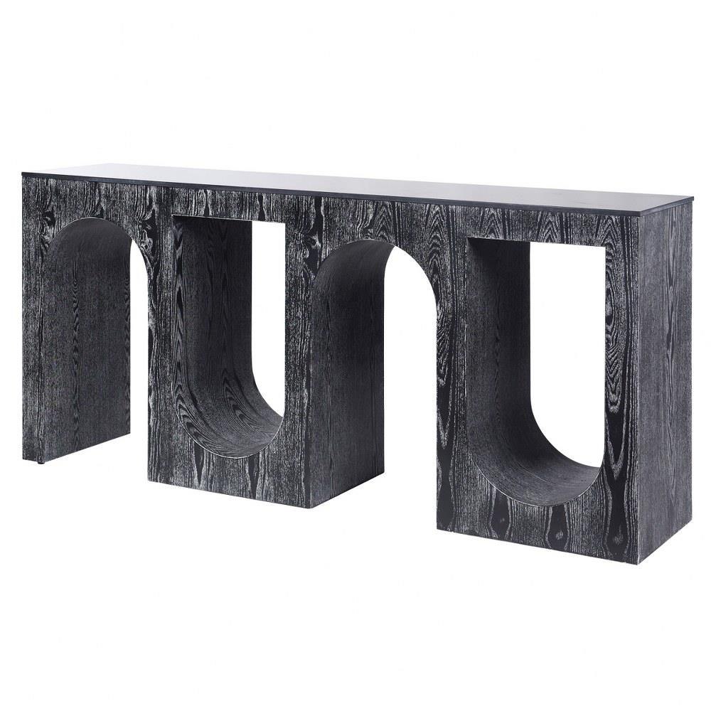 Ulysses Console 31.9 Inch Tall and 66.9 Inch Wide by Harp and Finial - HFF26432DS