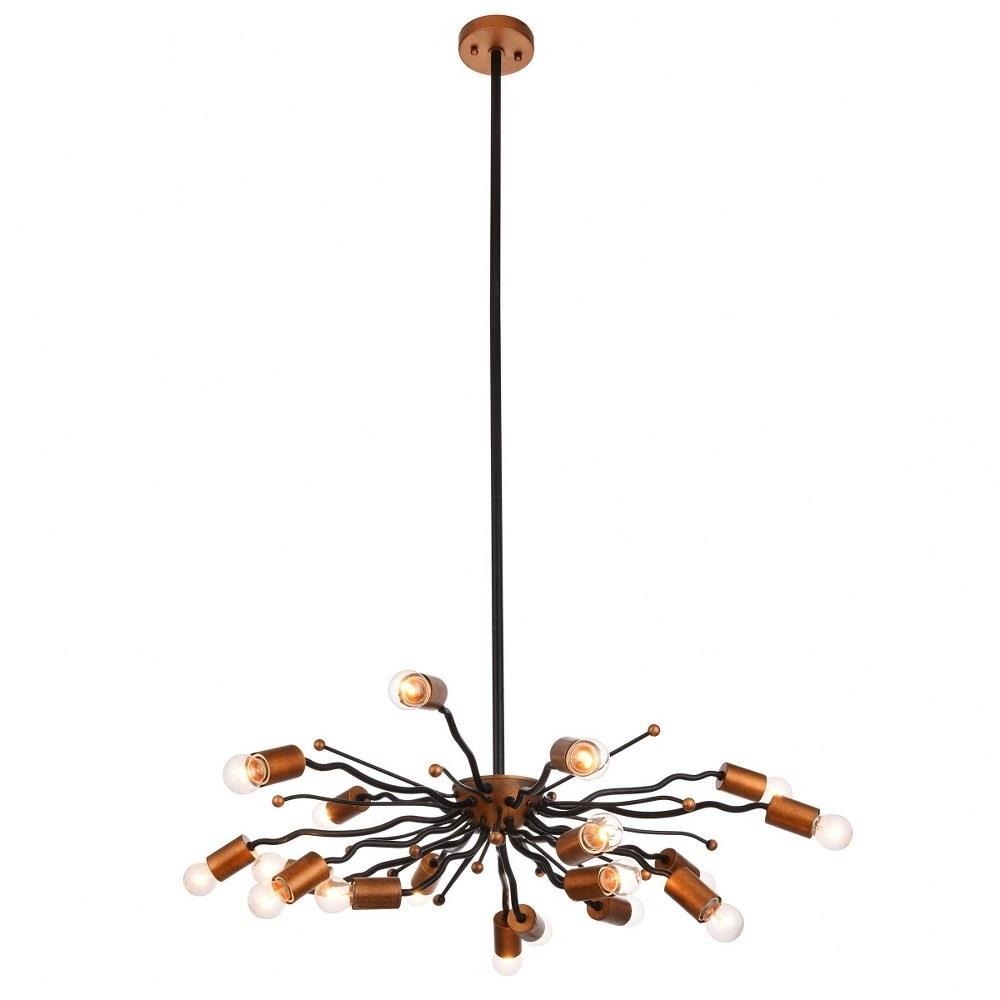 Maeve 18 Light Large Chandelier by Harp Finial - HFL92376DS