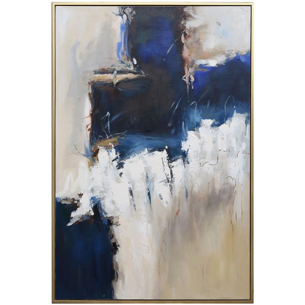 Atticus 49.5 Inch Framed Canvas Wall Art by Harp and Finial - HFW33324DS
