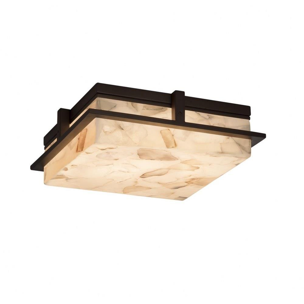 Alabaster Rocks Avalon 1 Light 14 Inch Wide Flush Mount by Justice ...