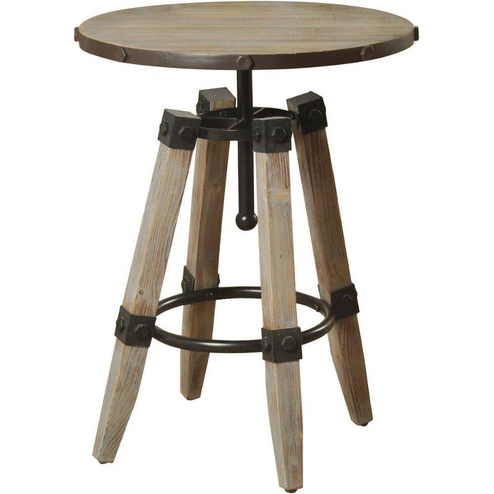 Hanley 26 Inch Round Accent Table with Four Post Legs by Stylecraft - AF15947ADS
